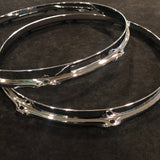 Gretsch 14" 302 Double Flange Snare Drum Hoops Top & Bottom 8-Lug