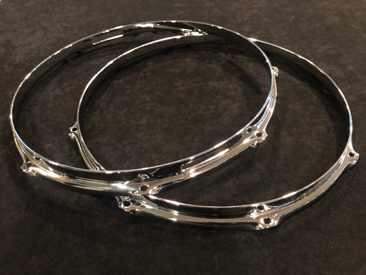 Gretsch 14" 302 Double Flange Snare Drum Hoops Top & Bottom 8-Lug