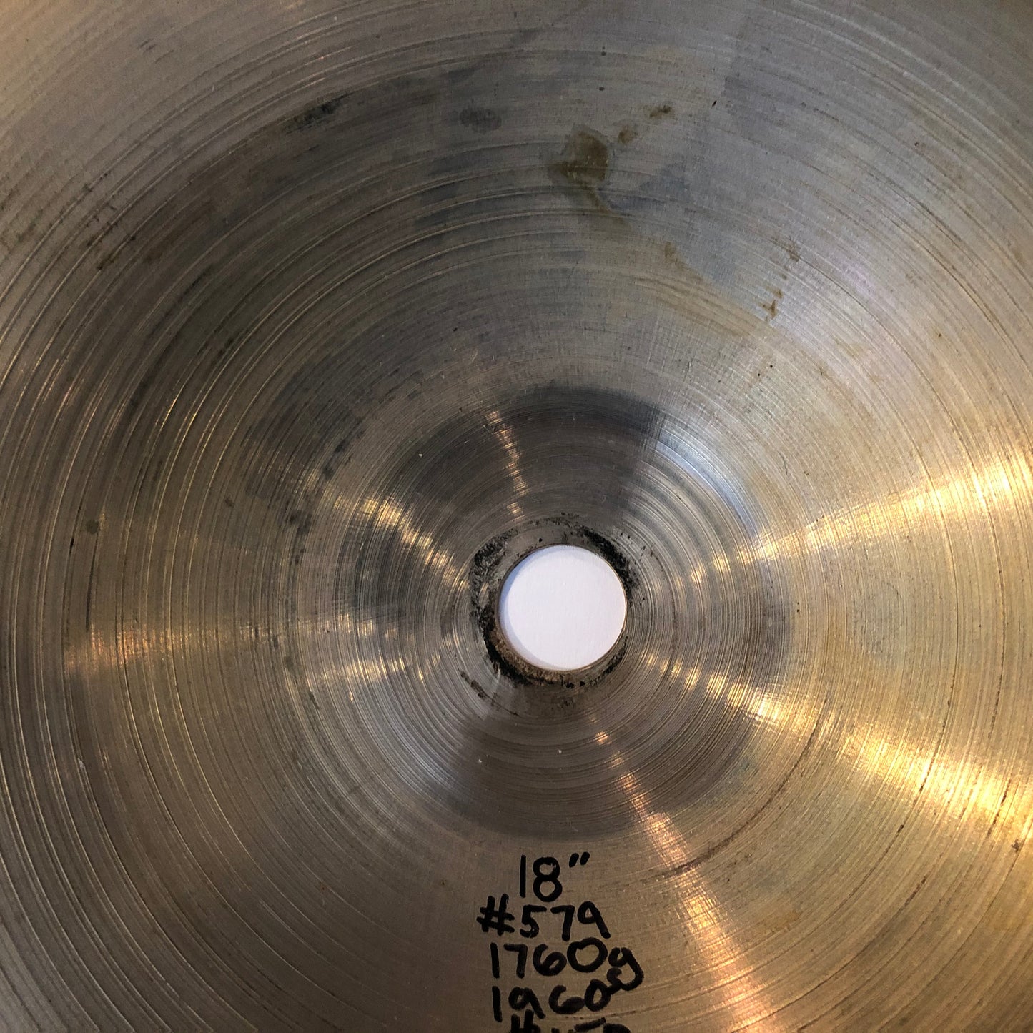 18" Zildjian A 1960s Crash Ride Cymbal 1760g #579