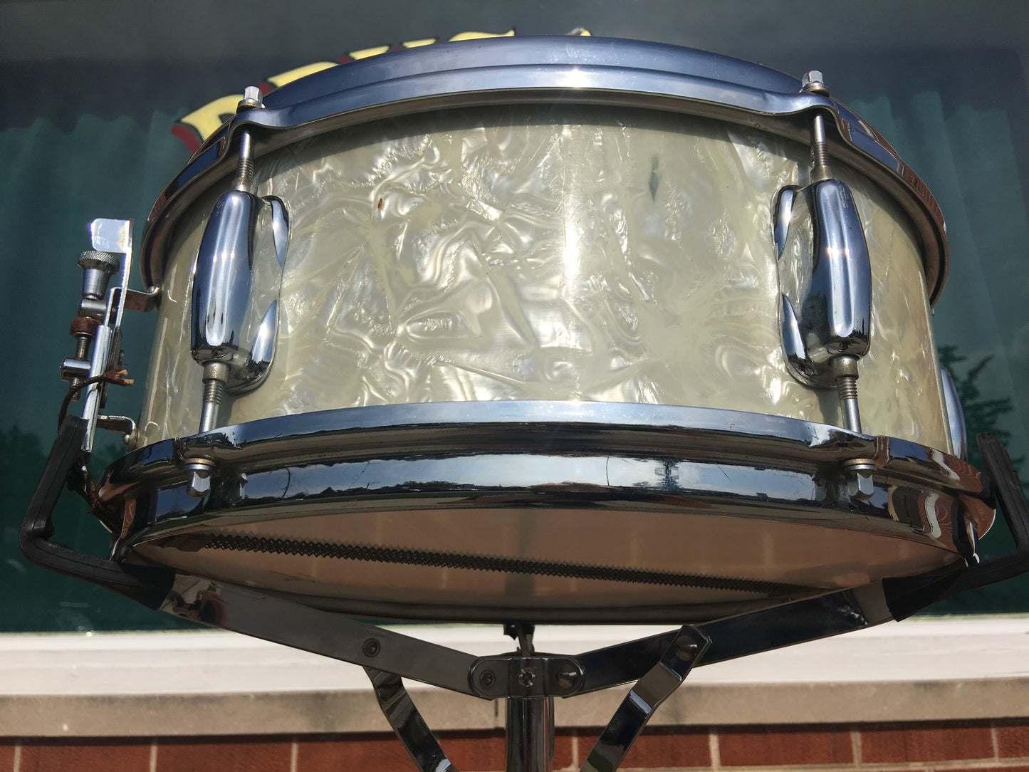 Slingerland 5.5"x14" Snare Drum - White Marine Pearl - 1970