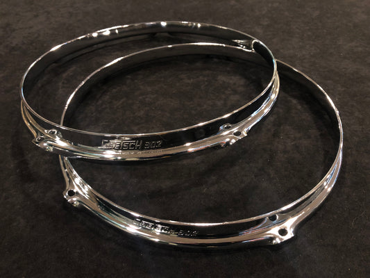 Gretsch 12" 302 Double Flange Tom Drum Hoops Top & Bottom 5-Lug