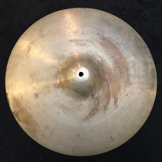 18" Zildjian A 1970s Medium Thin Crash Cymbal 1450g #647