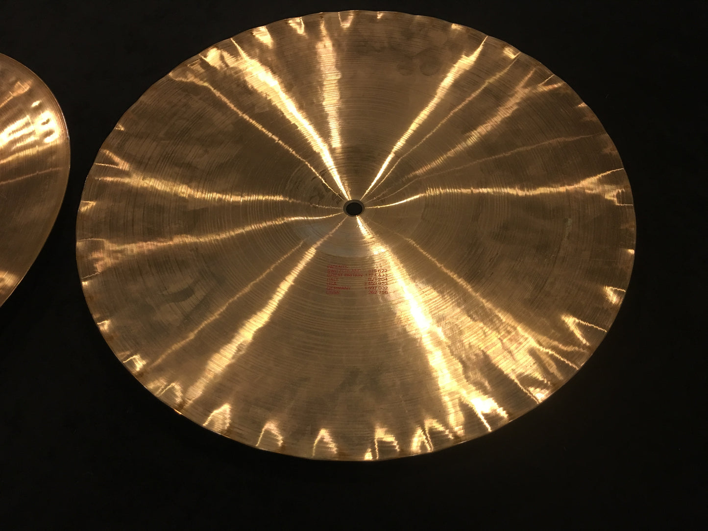 15" Vintage 1982 Paiste 2002 Sound Edge Red Label Hi Hat Pair 1106g/1226g #476