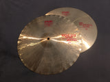 15" Vintage 1982 Paiste 2002 Sound Edge Red Label Hi Hat Pair 1106g/1226g #476