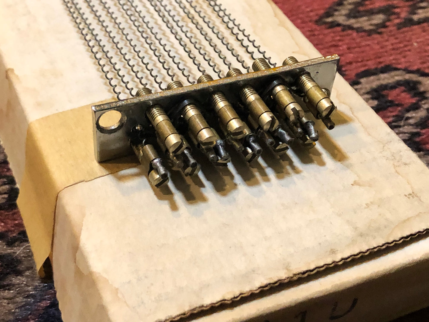N.O.S. 1960s 14" Ludwig No. L1110 Marching Snare Drum Adjustable Wires 12-Strand