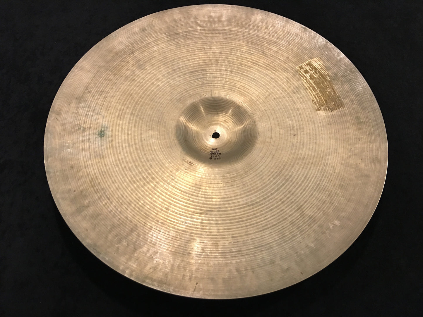 22" Zildjian A 1960's Ride Cymbal 2458g #333