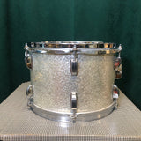 1970s Ludwig 8x12 Tom Drum Silver Sparkle