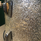1970s Ludwig 8x12 Tom Drum Silver Sparkle