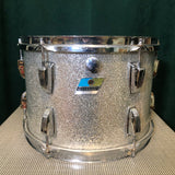 1970s Ludwig 9x13 Tom Drum Silver Sparkle