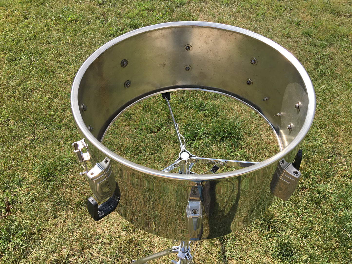 Leedy & Ludwig Rare 1951 The Reliance 6.5x14 8 Lug Nickel Over Brass Snare Drum