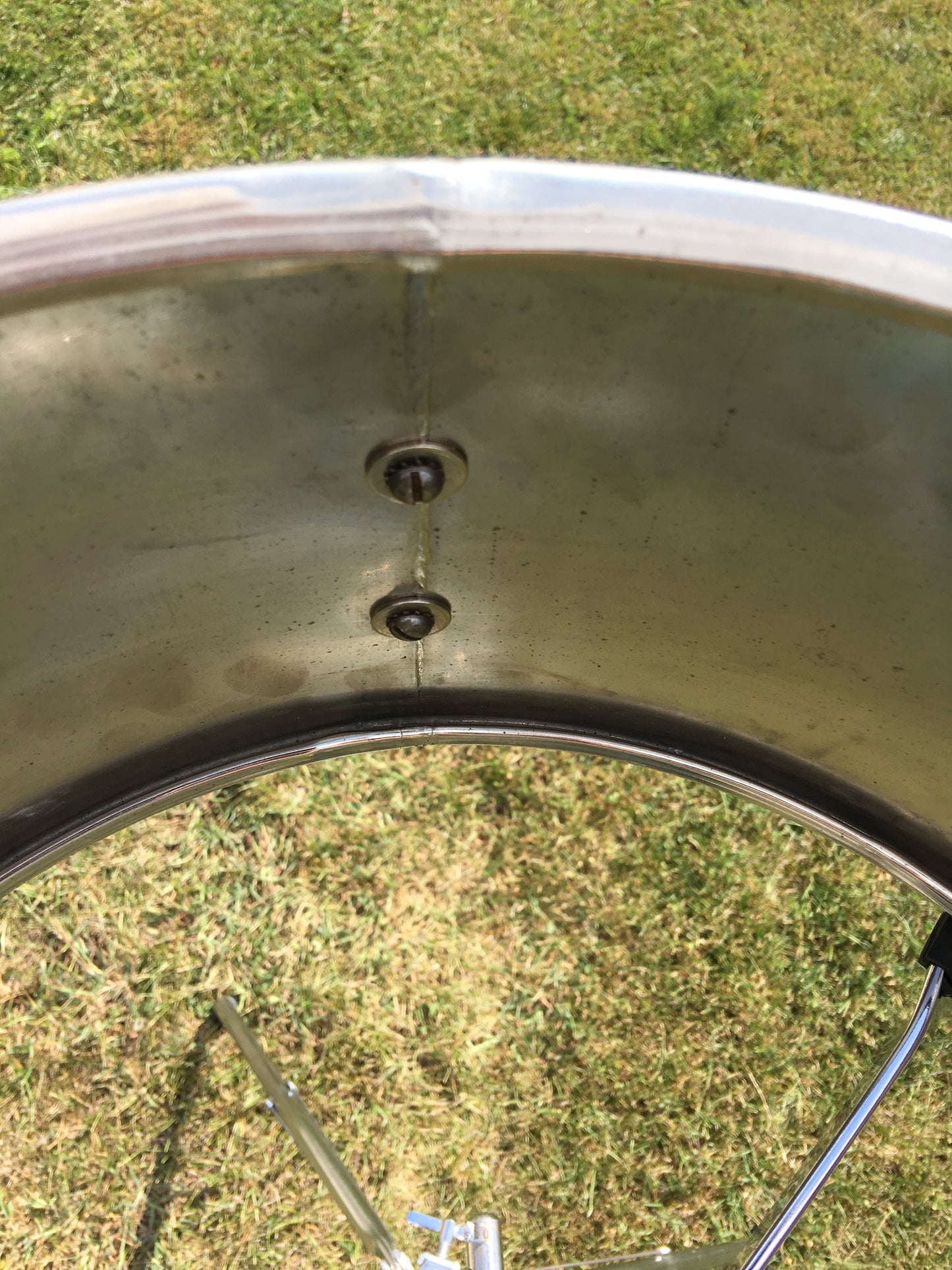 Leedy & Ludwig Rare 1951 The Reliance 6.5x14 8 Lug Nickel Over Brass Snare Drum