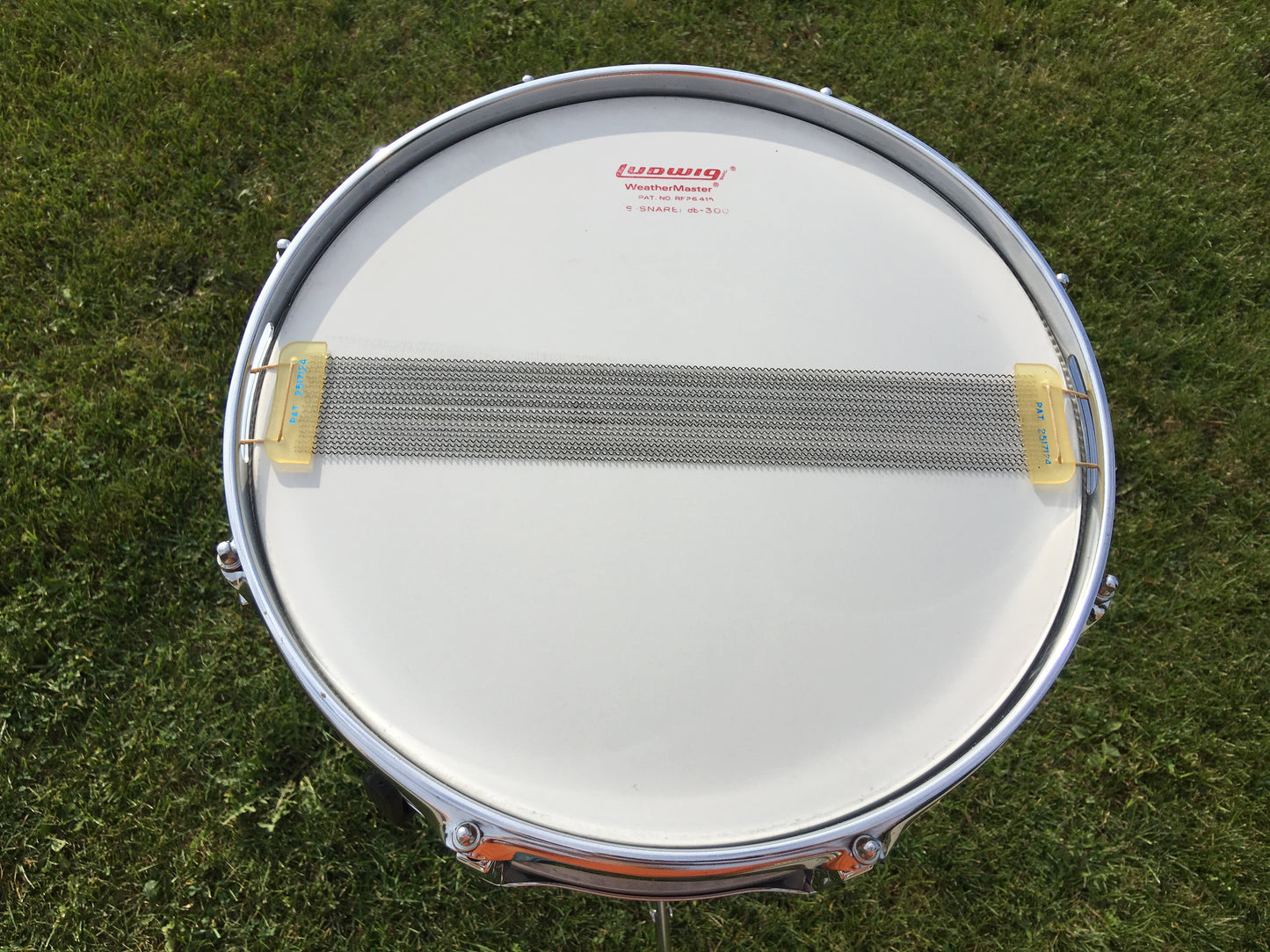 Vintage 1970s Ludwig 5x14 Acrolite Snare Drum - CLEAN! Blue & Olive