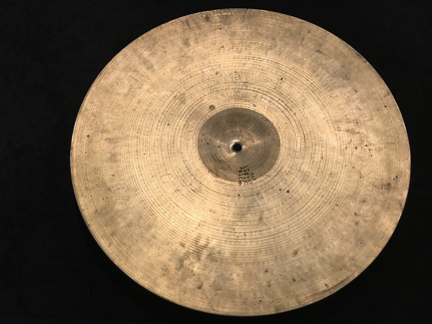 20" Zildjian A 1960s Ride Cymbal 2188g #117
