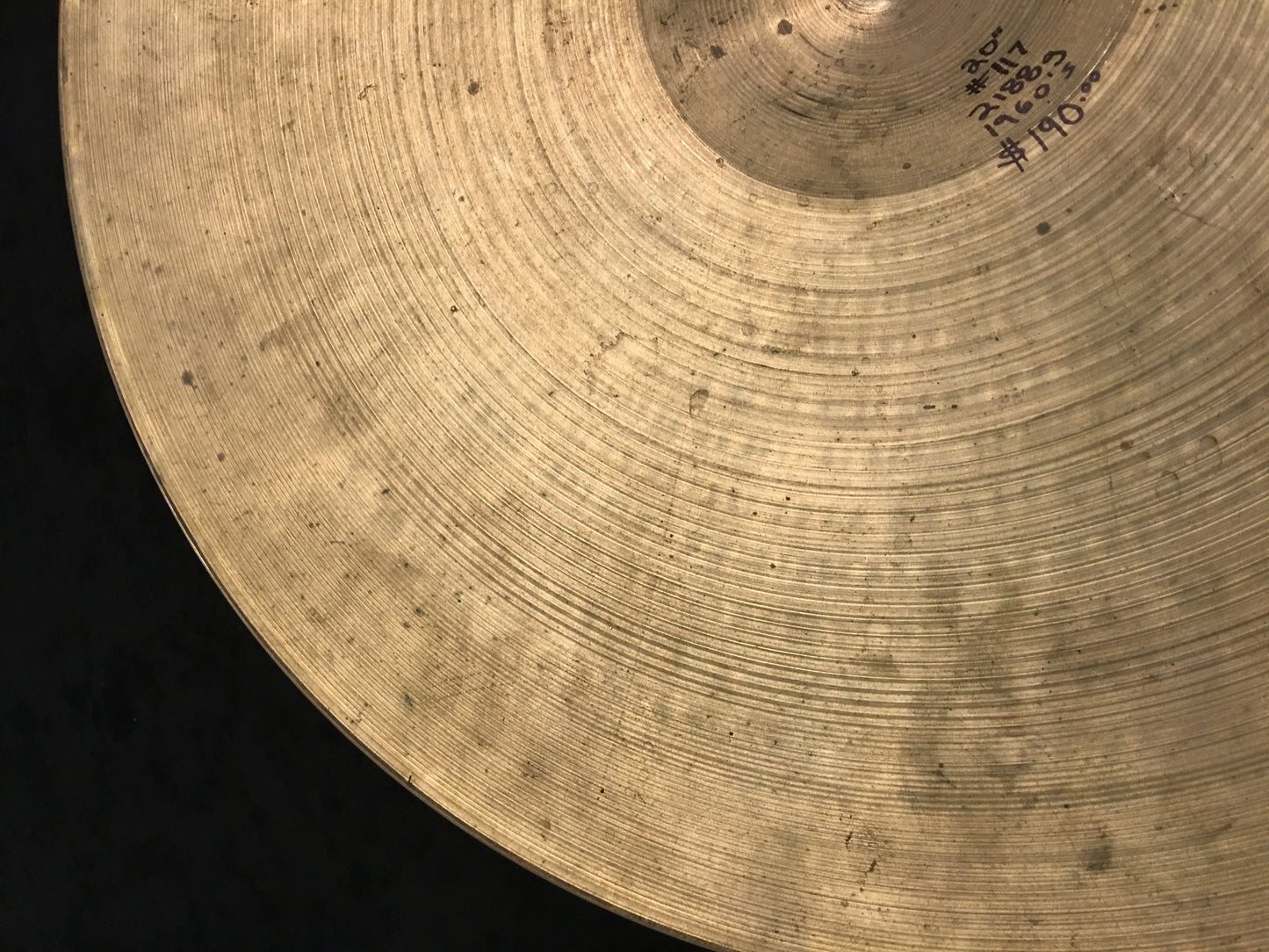 20" Zildjian A 1960s Ride Cymbal 2188g #117