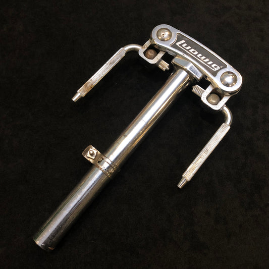 1970s Ludwig Short Double Tom Post L-Arm Holder