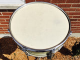1960 Ludwig Trans Badge Keystone Jazz Festival Snare White Marine Pearl - NICE!