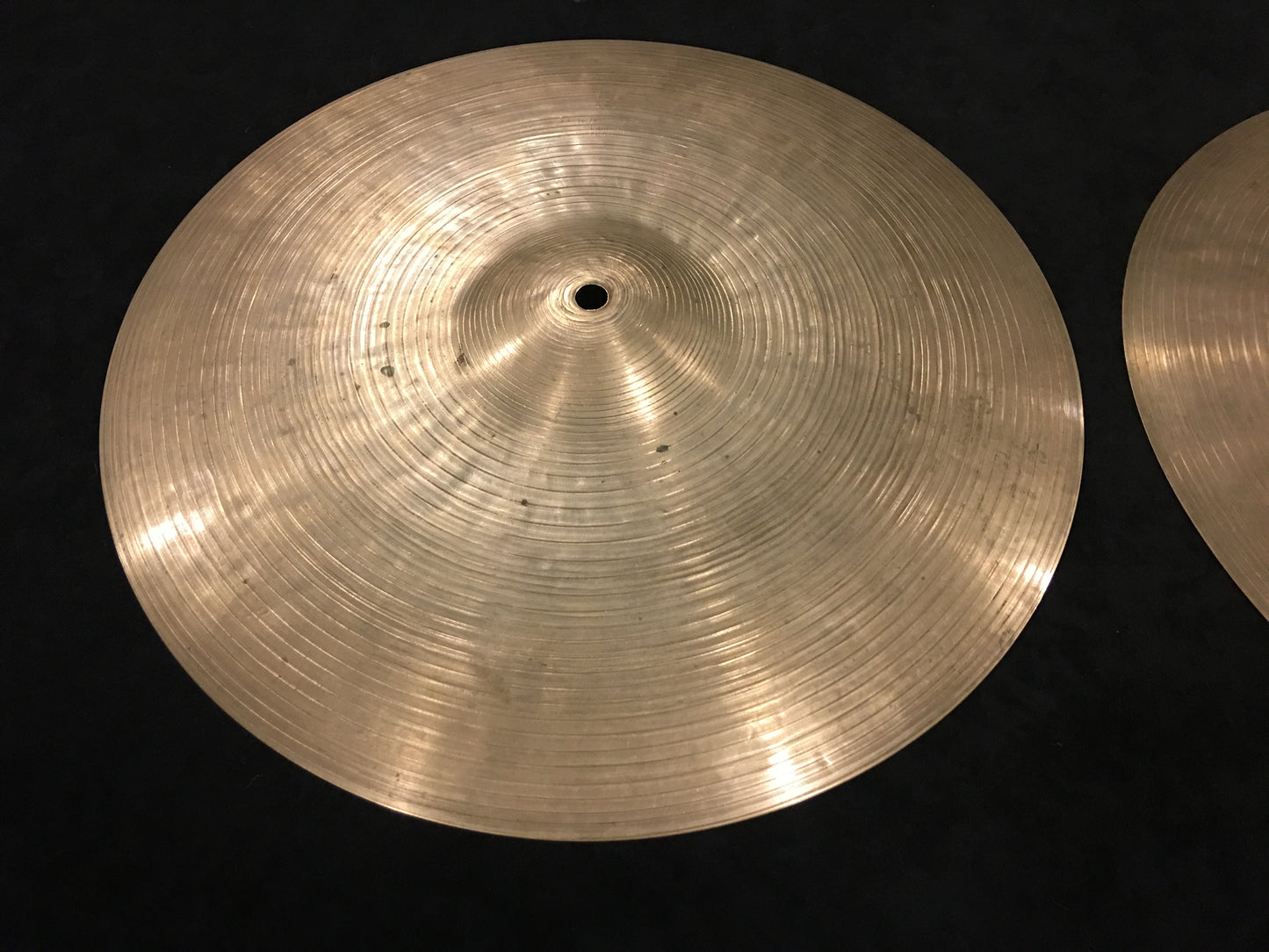 14" Vintage Zildjian K Istanbul Hi-Hat Cymbals 844g/936g #483