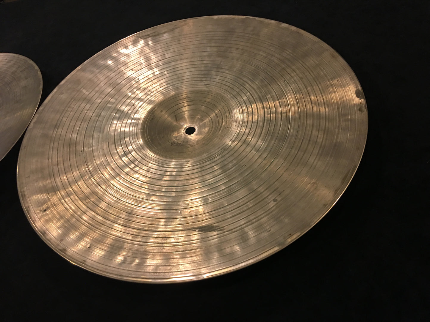 14" Vintage Zildjian K Istanbul Hi-Hat Cymbals 844g/936g #483