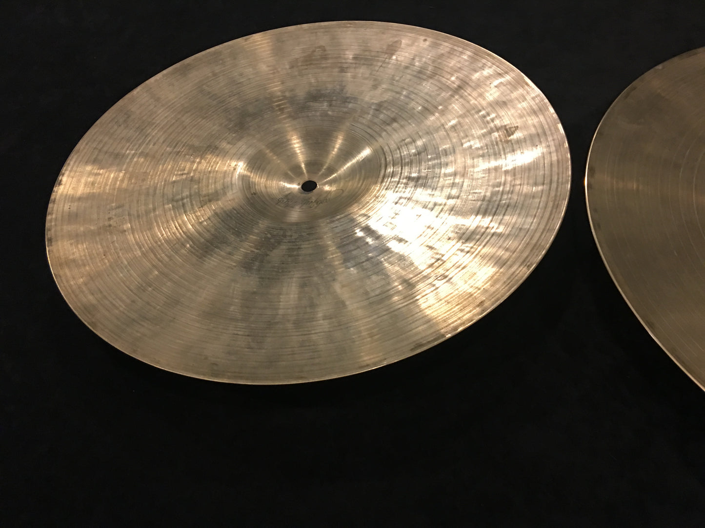 14" Vintage Zildjian K Istanbul Hi-Hat Cymbals 844g/936g #483