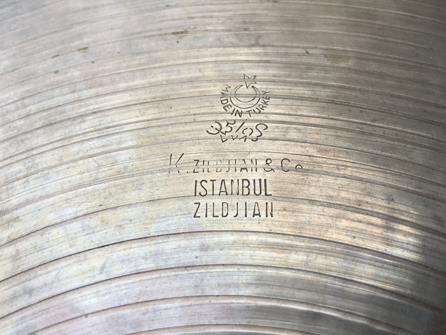 14" Vintage Zildjian K Istanbul Hi-Hat Cymbals 844g/936g #483