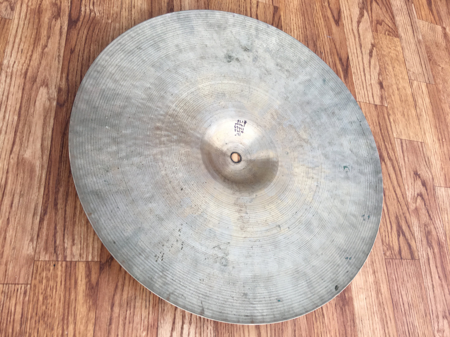 16" Zildjian New Beat Ink Stamp Hi Hat Top Single Rare