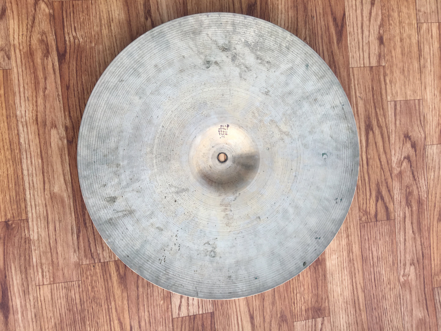 16" Zildjian New Beat Ink Stamp Hi Hat Top Single Rare