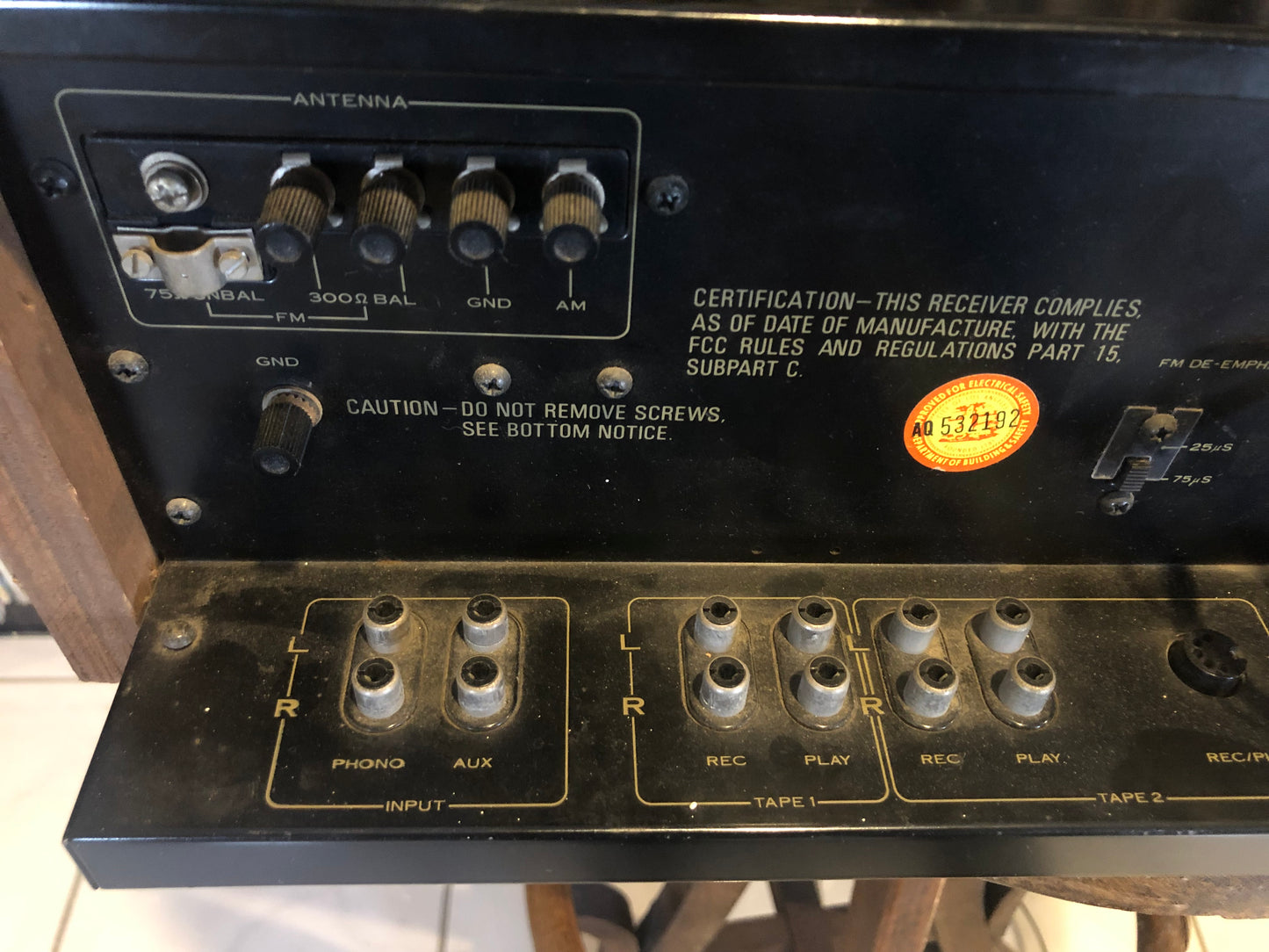 Vintage 1970s Pioneer Model SX-650 Stereo Receiver *Restored*