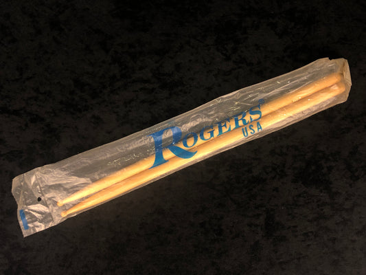 1970s N.O.S. Rogers 2C Model Drum Sticks Wood Tip w/ Original Bag