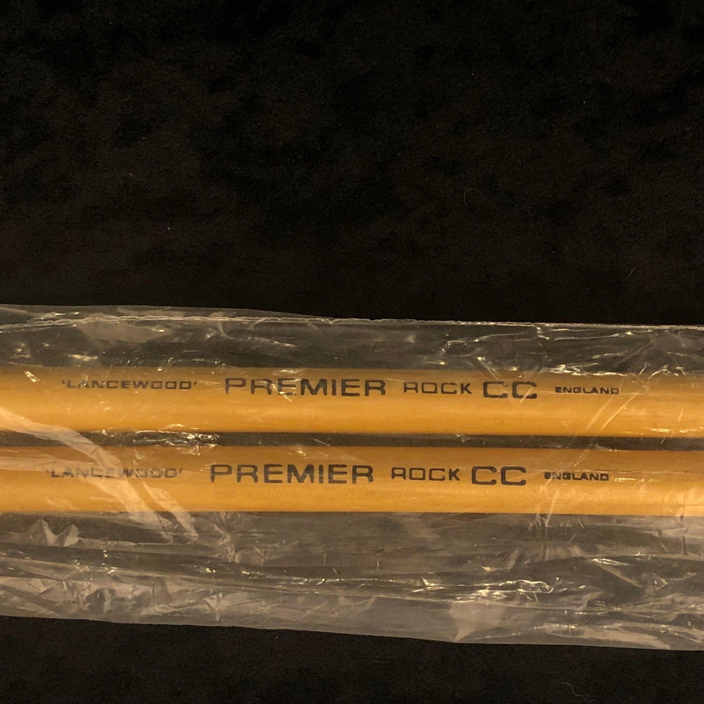 Vintage N.O.S. Premier Rock CC Wood Tip Drum Sticks w/ Original Bag - Made in England