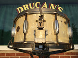 Slingerland 1936 6.5"x14" Broadcaster Radio King Snare in White Marine Pearl - Rare!