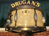 Slingerland 1936 6.5"x14" Broadcaster Radio King Snare in White Marine Pearl - Rare!