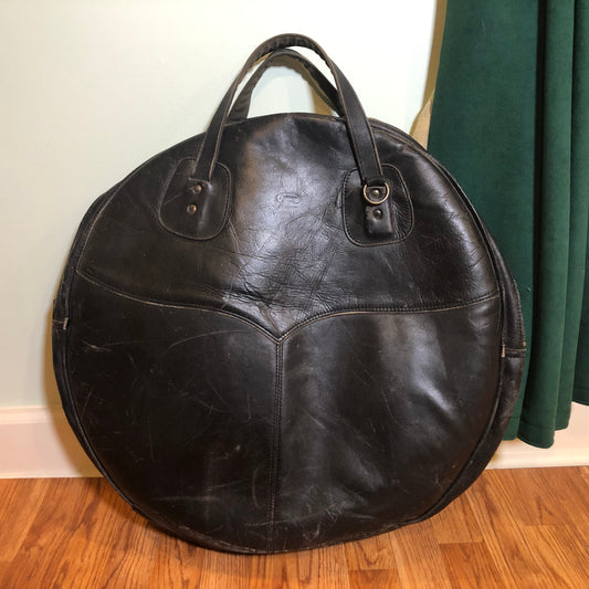 Vintage 1970s Reunion Blues 22" Leather Cymbal Bag Zildjian