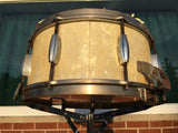 Slingerland 1936 6.5"x14" Broadcaster Radio King Snare in White Marine Pearl - Rare!