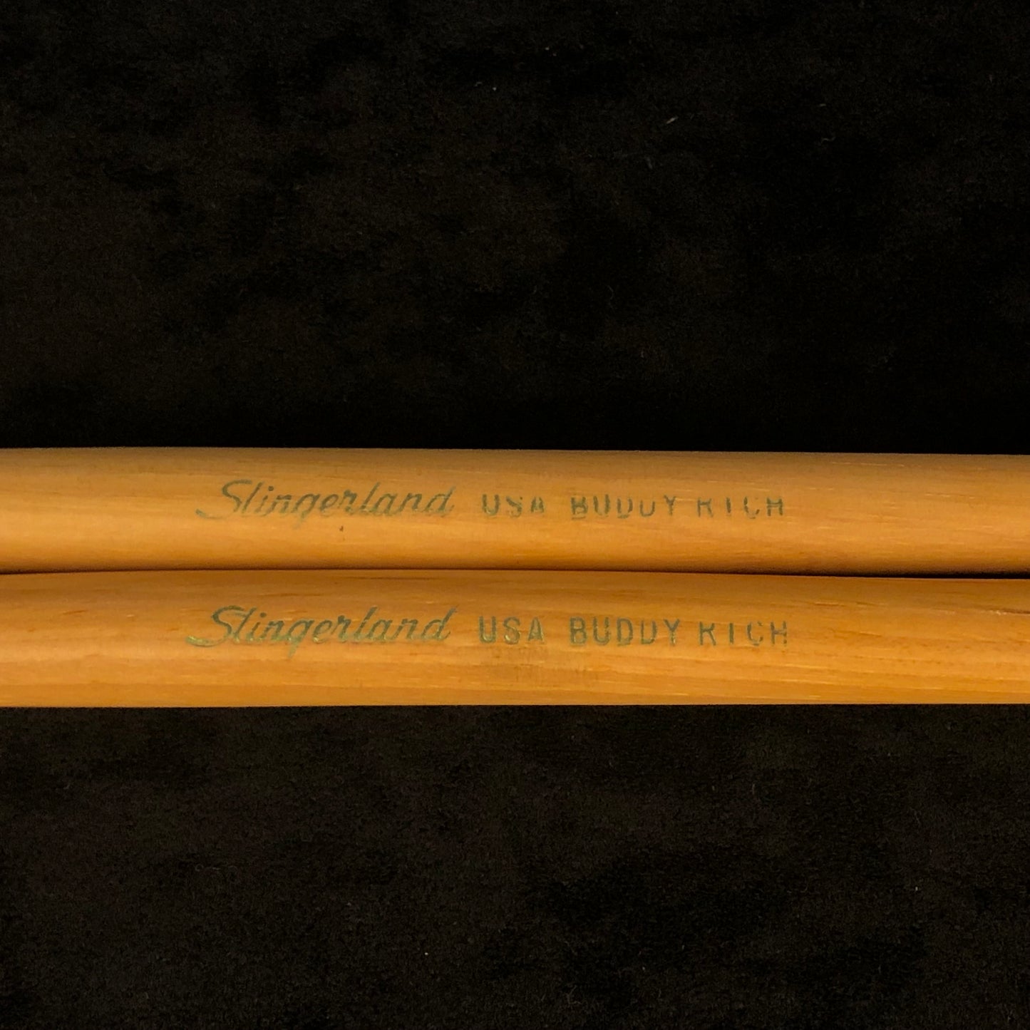 1970s Slingerland Buddy Rich Wood Tip Drum Sticks Green Label