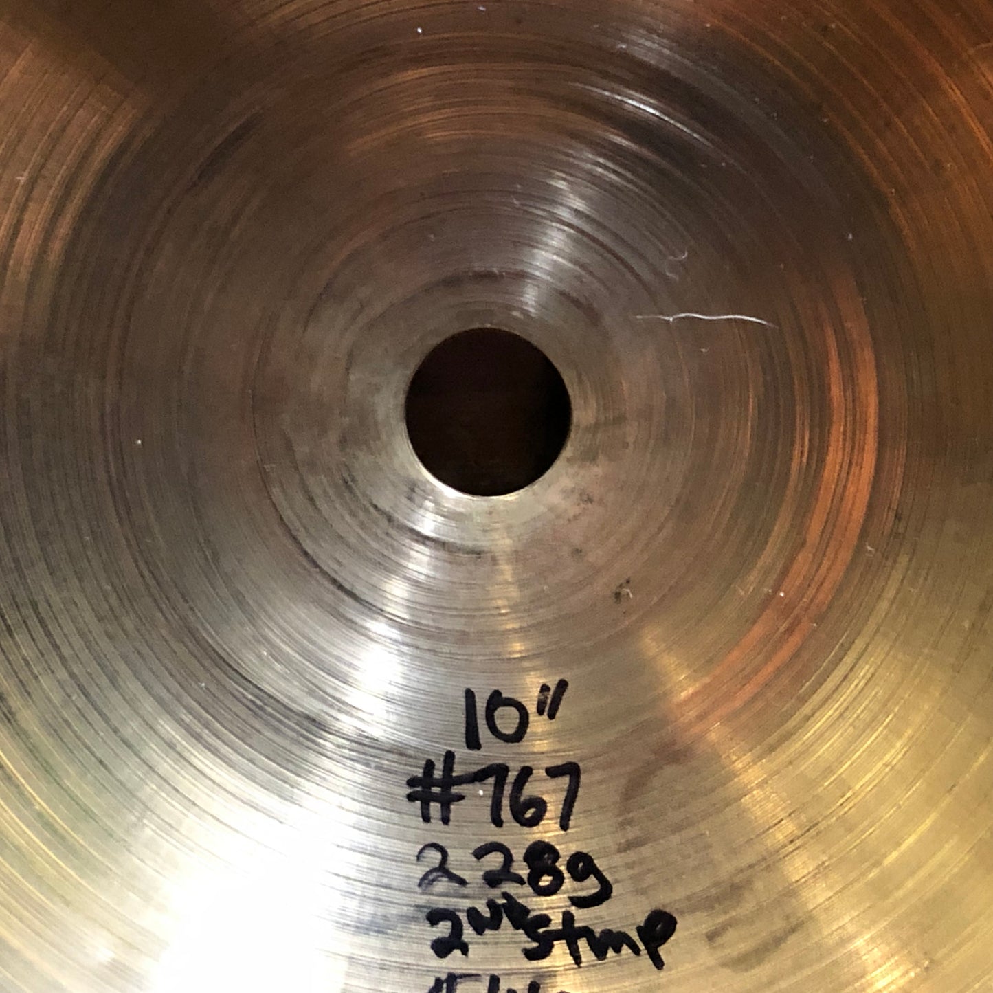 10" Vintage 1930s Zildjian A 2nd Stamp Splash Cymbal 228g #767