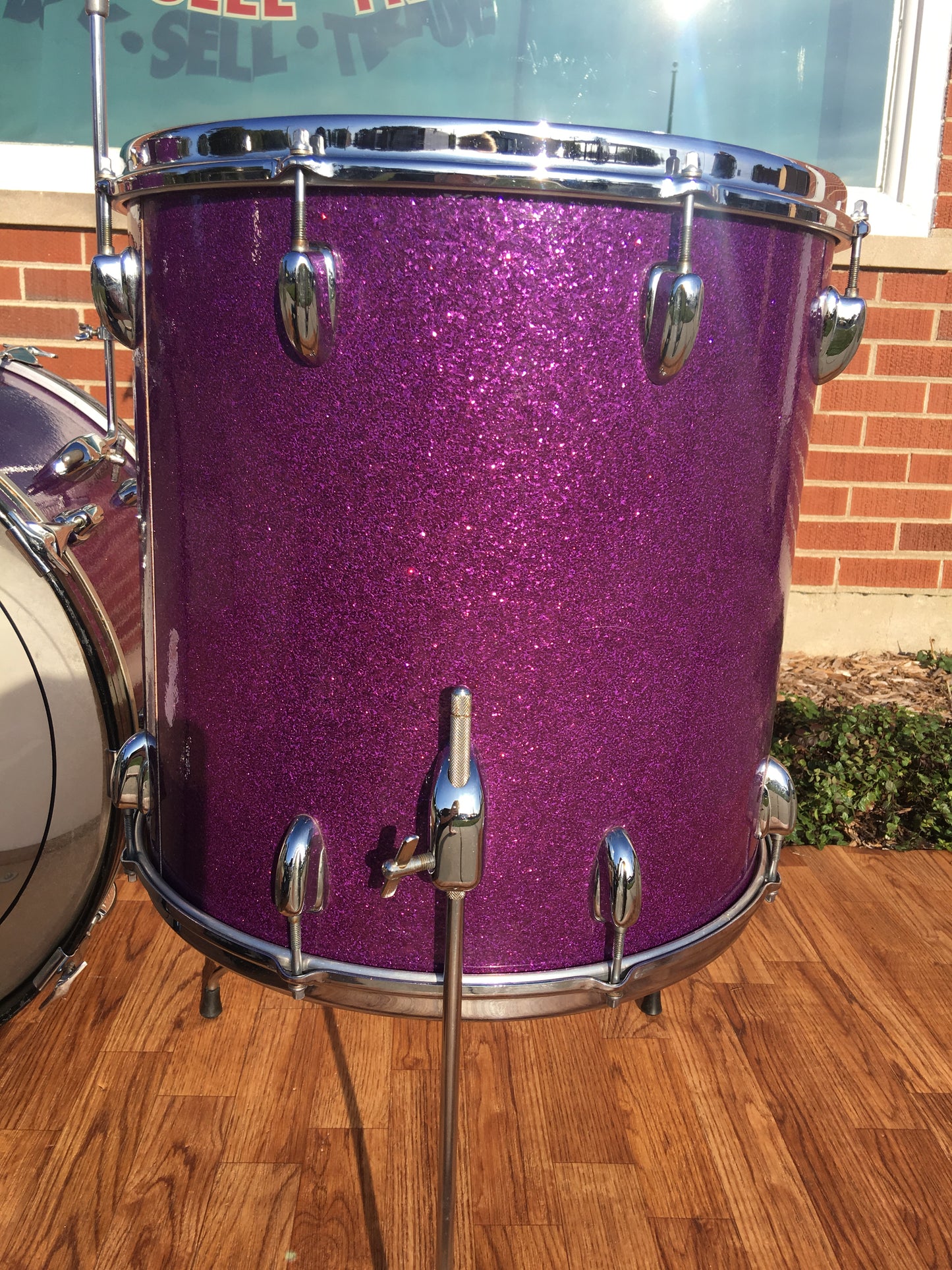 Slingerland 1969 Sparkling Purple Pearl 4pc Drum Set 22/12/13/16