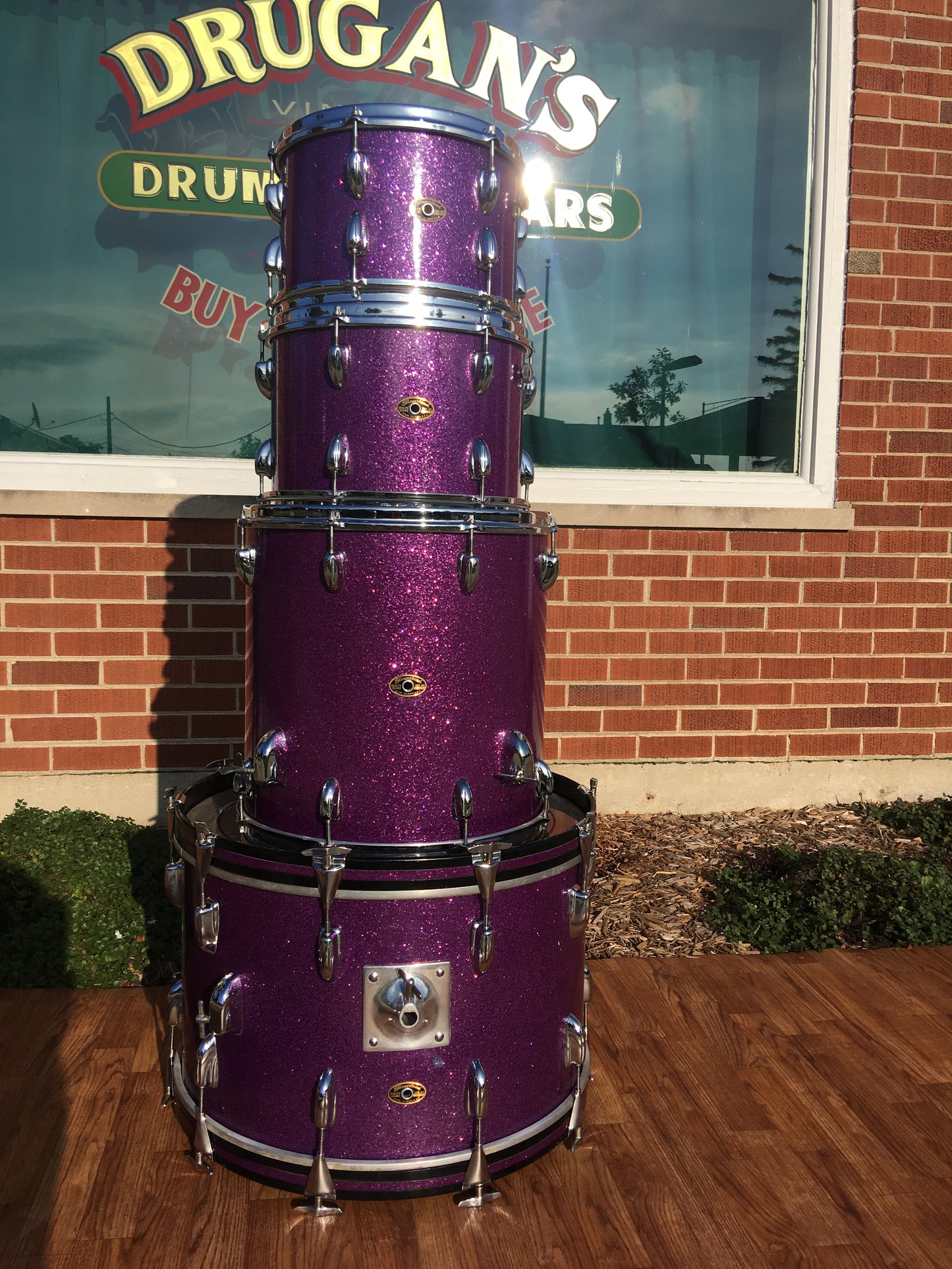 Slingerland 1969 Sparkling Purple Pearl 4pc Drum Set 22/12/13/16