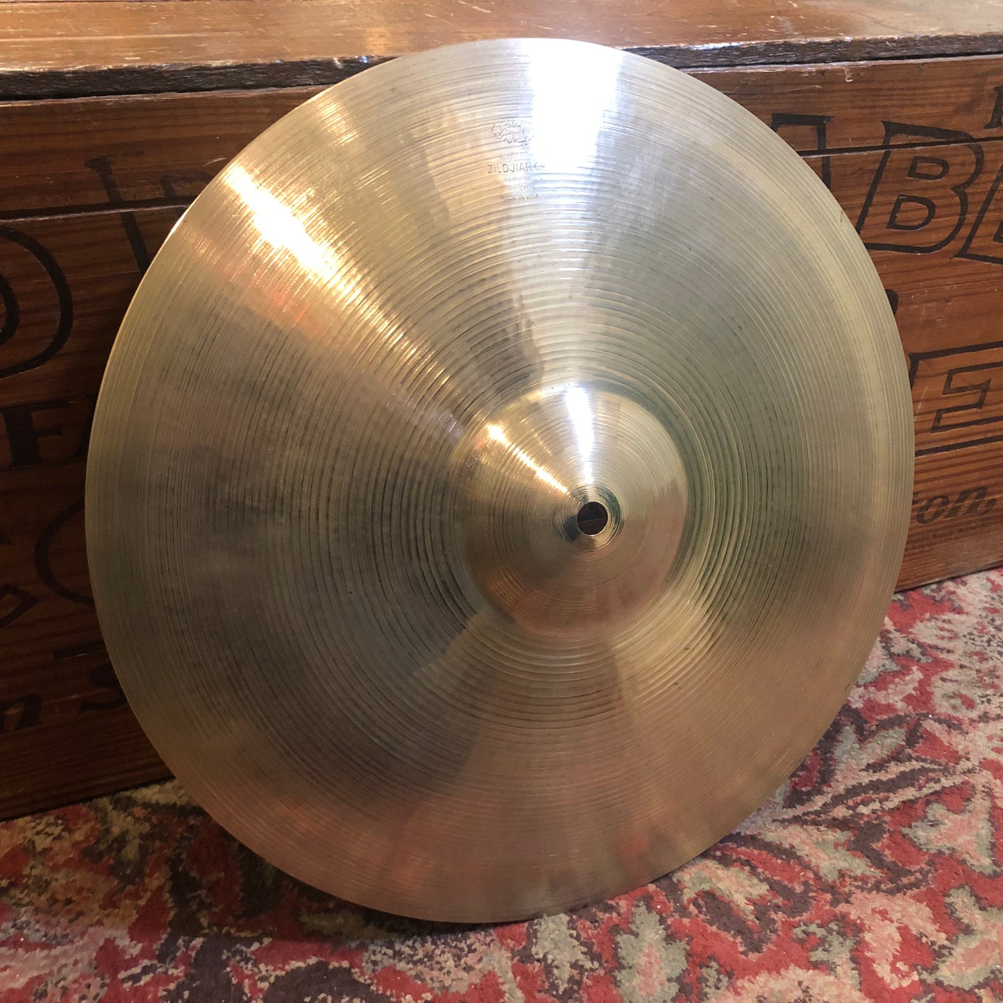 1950s Zildjian A 14" Hi-Hat Cymbal Pair 728g/792g #763