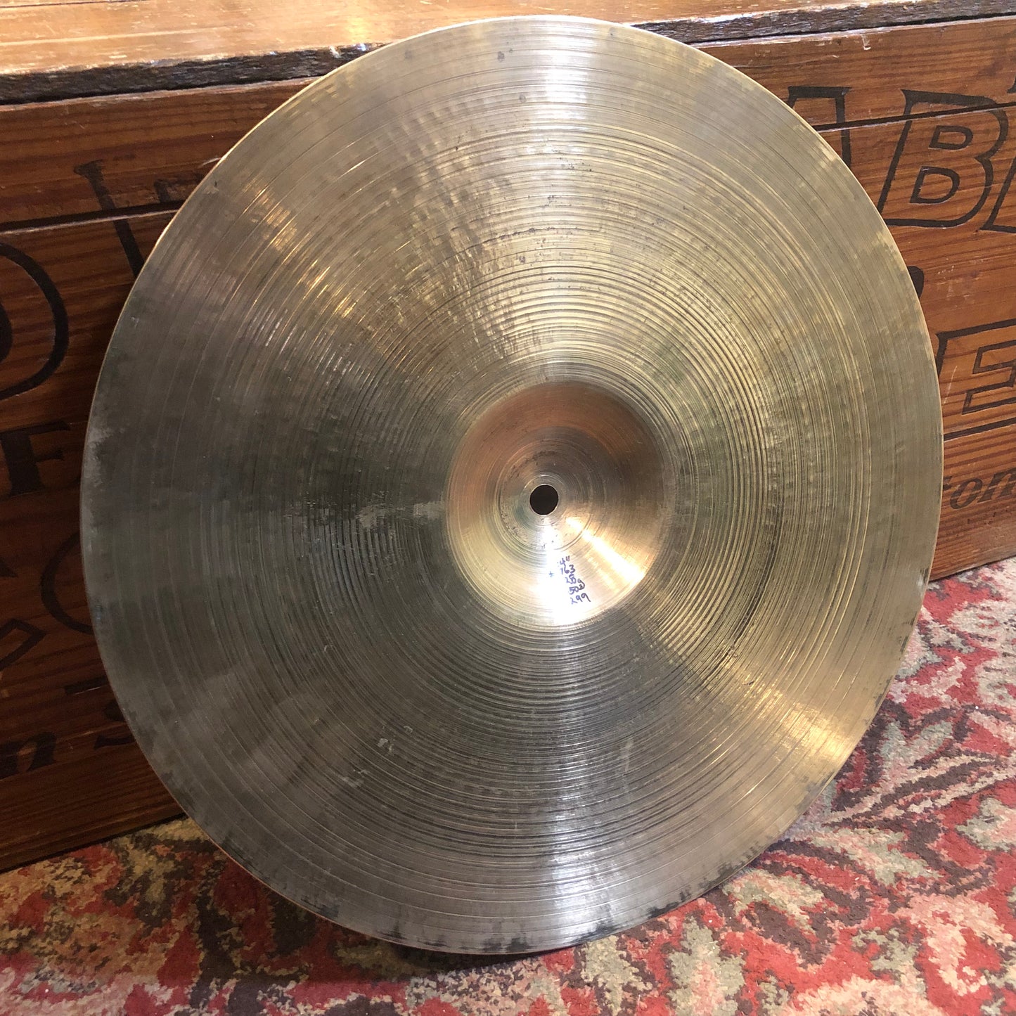 1950s Zildjian A 14" Hi-Hat Cymbal Pair 728g/792g #763