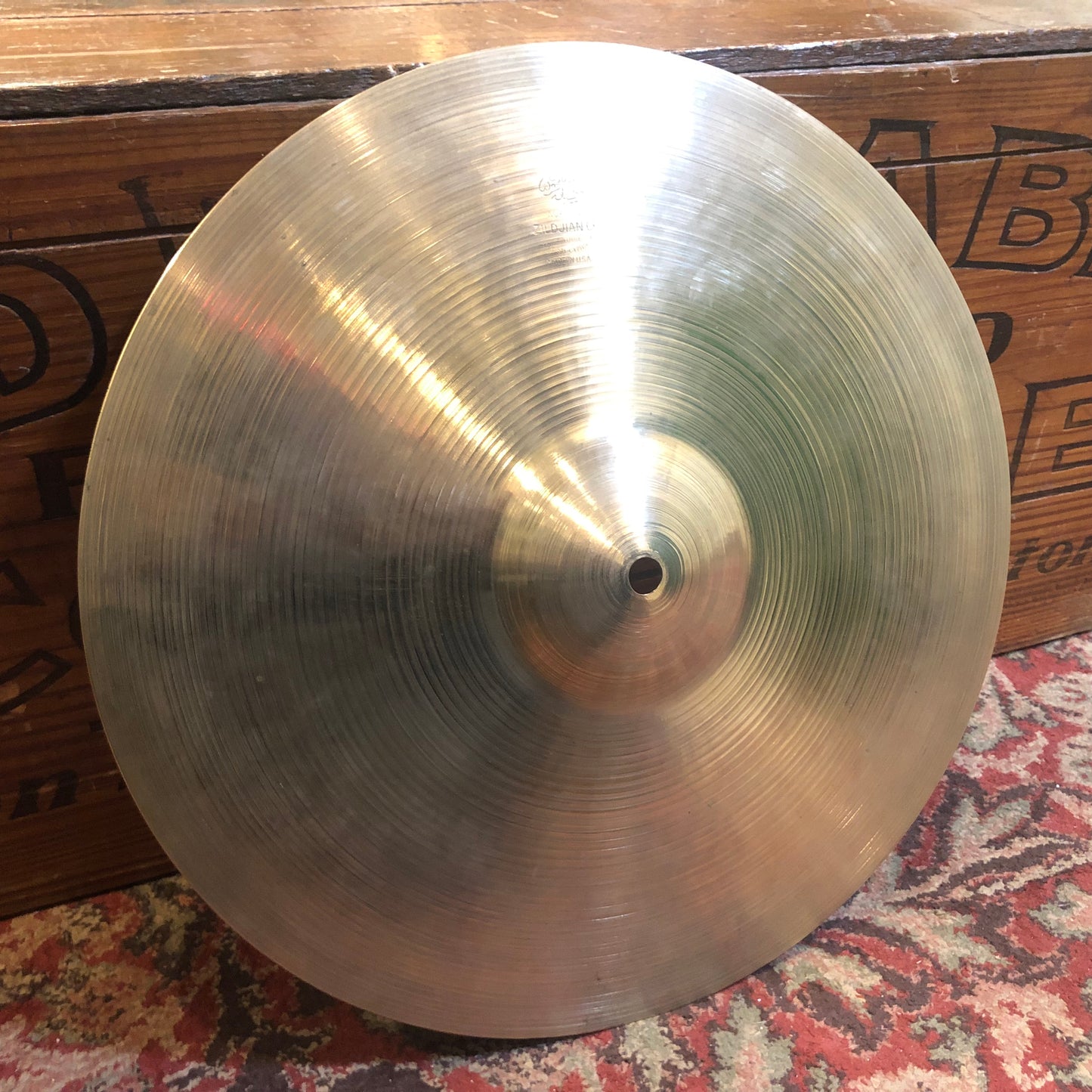 1950s Zildjian A 14" Hi-Hat Cymbal Pair 728g/792g #763