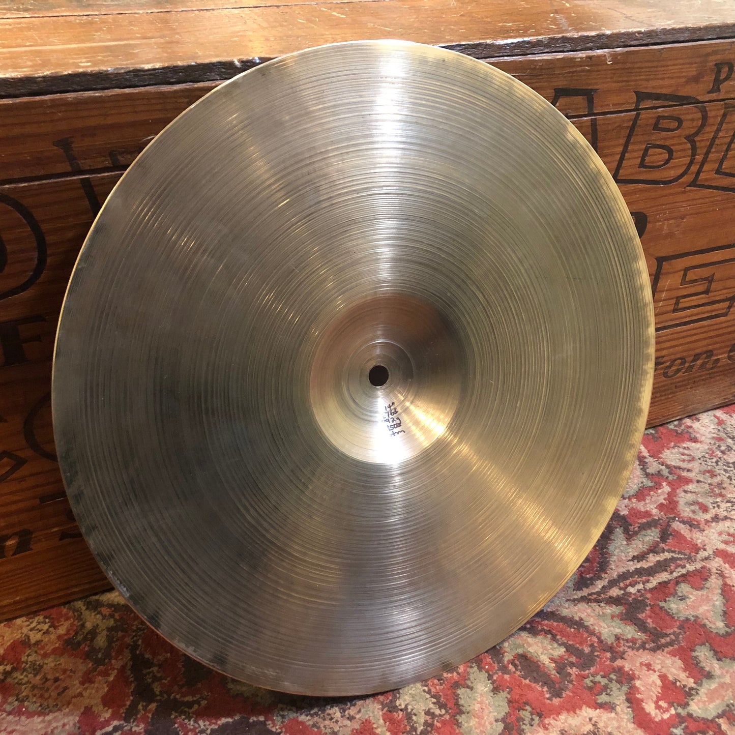 1950s Zildjian A 14" Hi-Hat Cymbal Pair 728g/792g #763