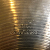 1960s Paiste 16" Pre-Serial # Formula 602 Crash Cymbal 968g #765 *Video Demo*