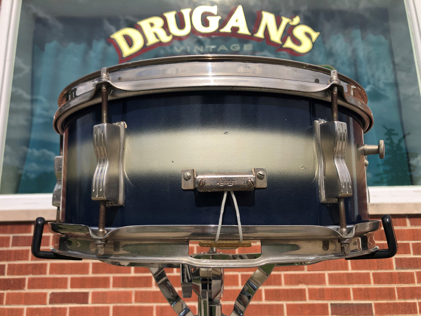 1960-62 Ludwig 5x14 Pioneer Snare Drum Blue/Silver Duco
