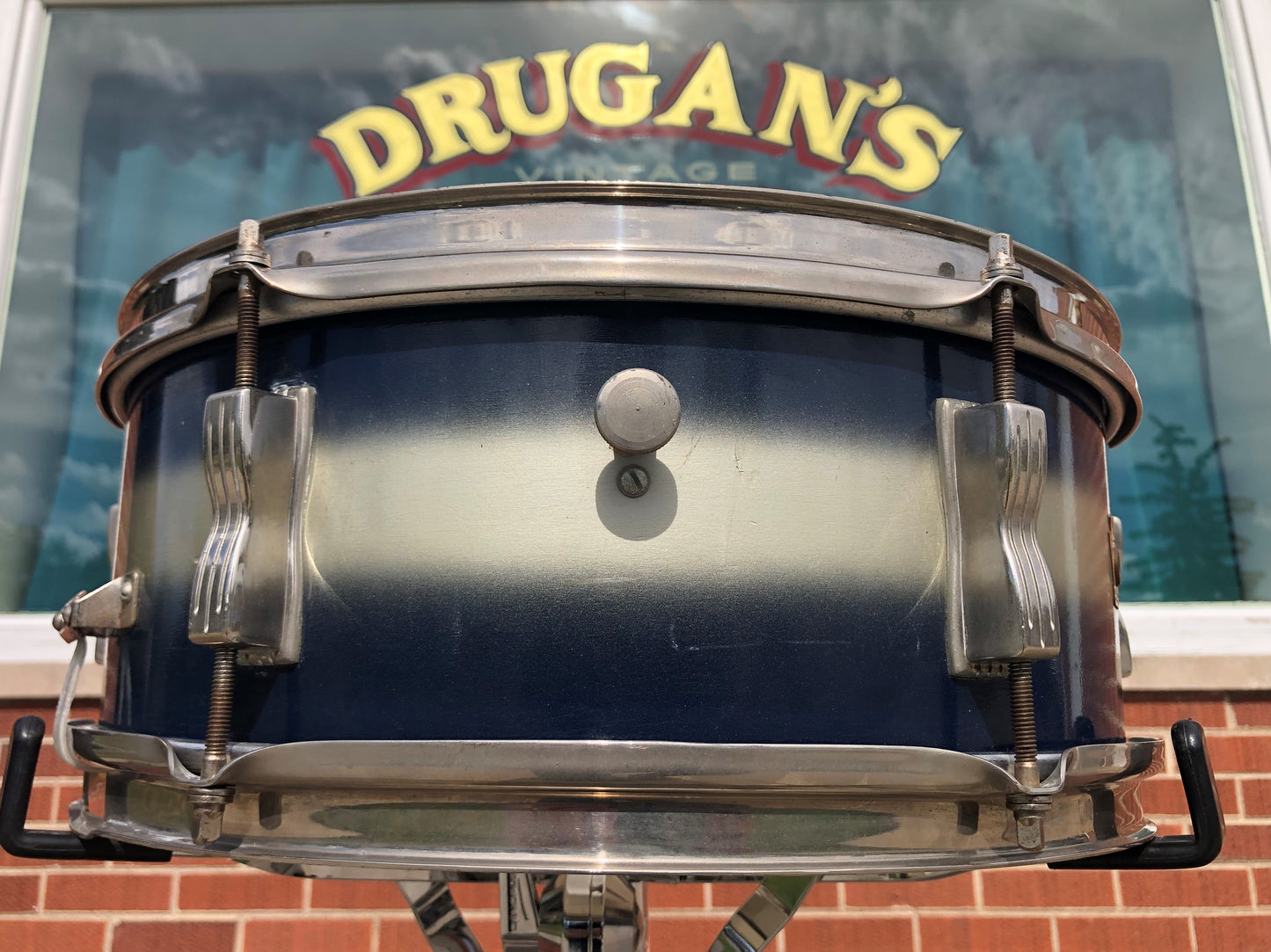 1960-62 Ludwig 5x14 Pioneer Snare Drum Blue/Silver Duco