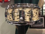Ultra Rare Slingerland White Tiger Pearl 5.5x14 3 Ply Artist Snare Drum