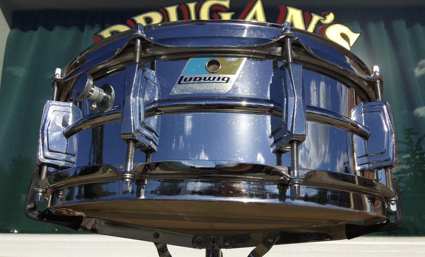Ludwig 1970 Supraphonic 5"x14" Blue & Olive Snare Drum