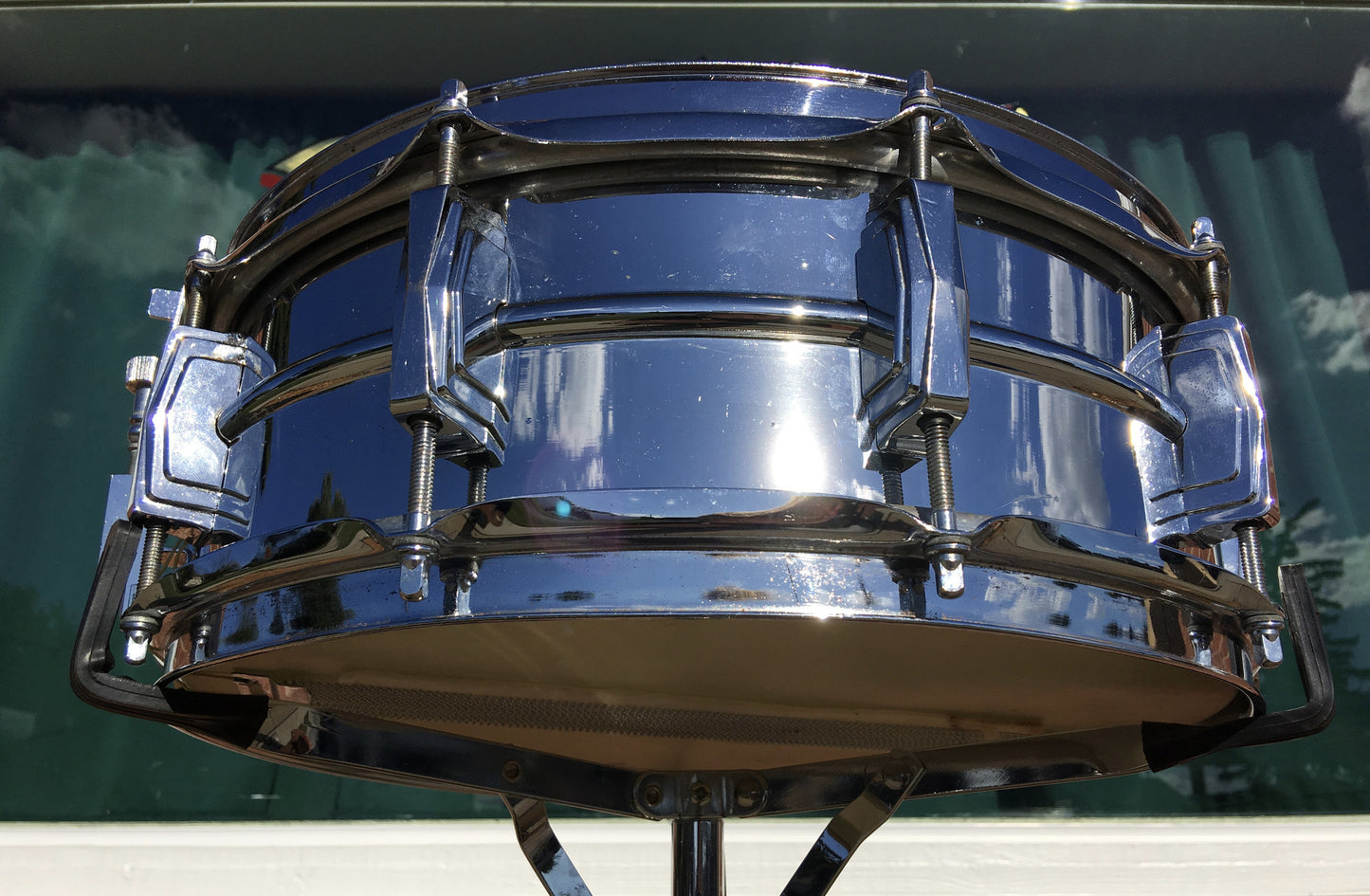Ludwig 1970 Supraphonic 5"x14" Blue & Olive Snare Drum