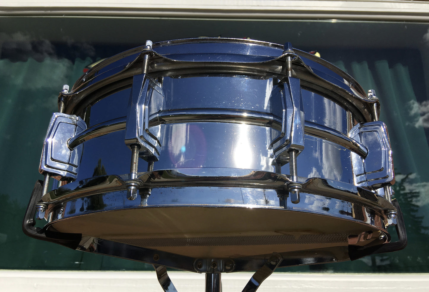 Ludwig 1970 Supraphonic 5"x14" Blue & Olive Snare Drum