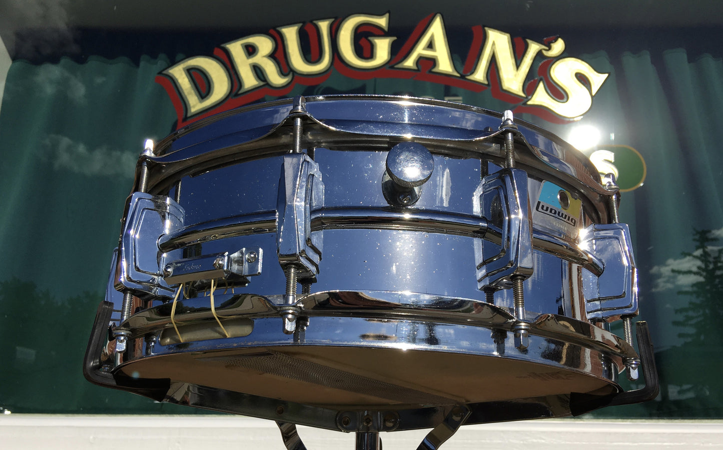 Ludwig 1970 Supraphonic 5"x14" Blue & Olive Snare Drum