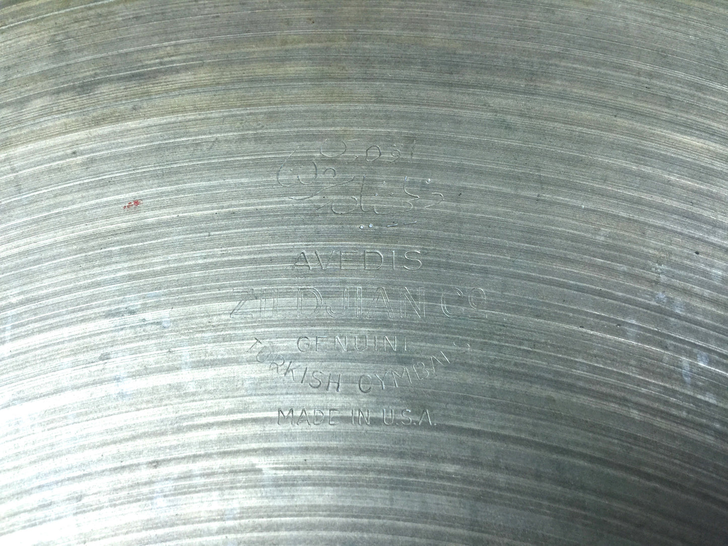19" 1950's Zildjian A Block Large Stamp Ride Cymbal 1728g # 12